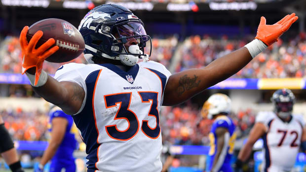Denver Broncos running back Javonte Williams